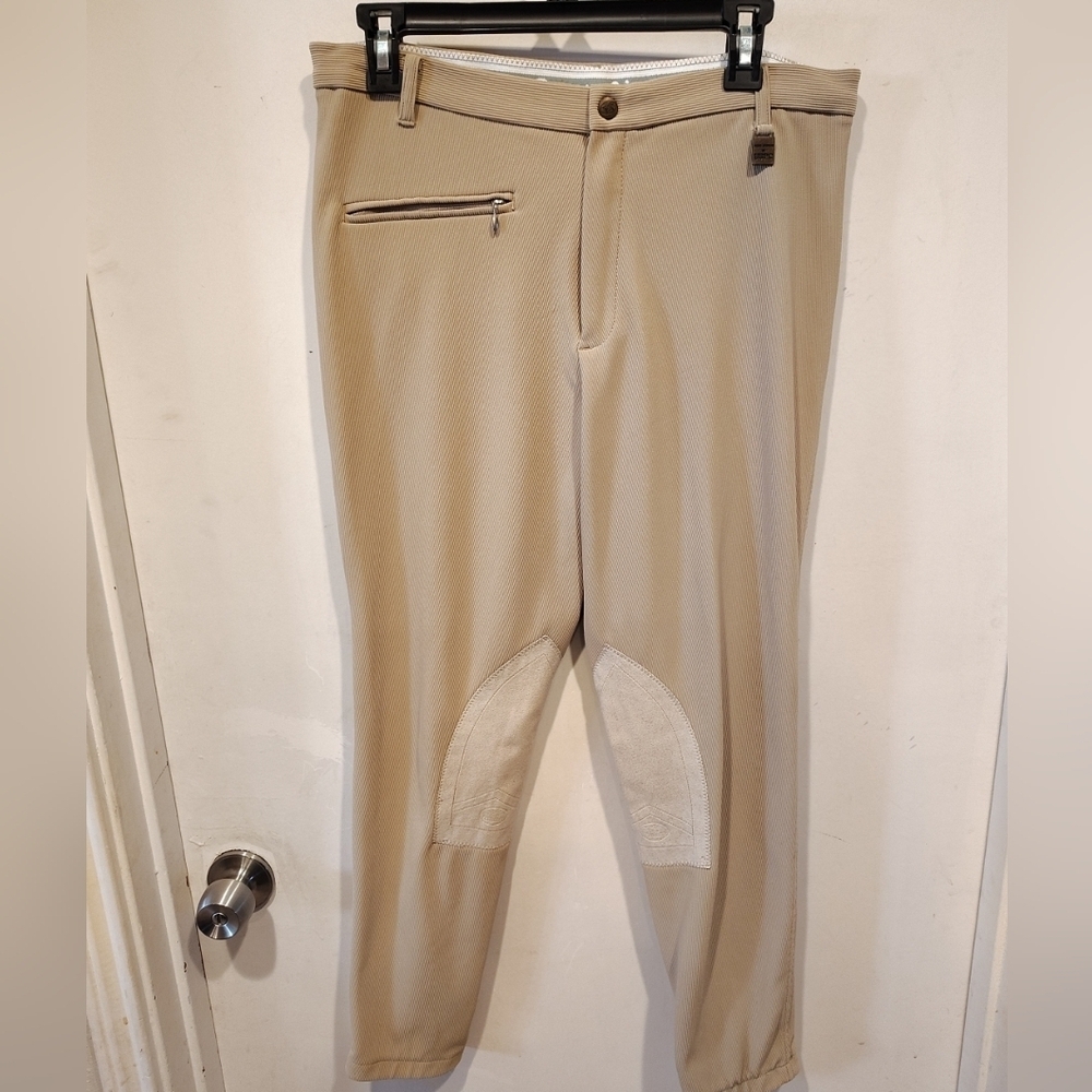Devon Aire Women's Beige Horse Riding Pants Breeches Sz 32L Equestrian Pants